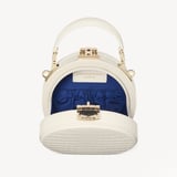 Micro Hat Box Deep Shine Ivory Small Croc