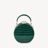 Micro Hat Box Evergreen Patent Croc