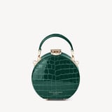 Micro Hat Box Evergreen Patent Croc