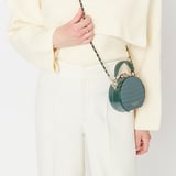 Micro Hat Box Evergreen Patent Croc