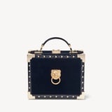 Trunk Signature Lion's Head & Black Velvet with Studs