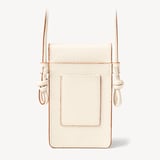 Ella Crossbody Phone Pouch Ivory Pebble
