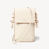 Ella Crossbody Phone Pouch Ivory Pebble