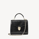 Midi Mayfair® Black Patent Croc