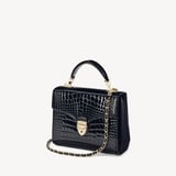 Midi Mayfair® Black Patent Croc