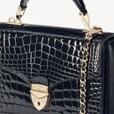 Midi Mayfair® Black Patent Croc