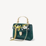 Midi Mayfair® Evergreen Velvet & Patent Croc