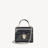 Mini Mayfair® Black Patent Croc