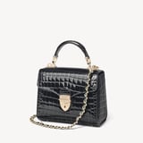 Mini Mayfair® Black Patent Croc