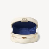 Hat Box Ivory Patent Croc