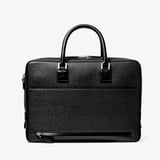 Mount Street Laptop Briefcase Black Saffiano