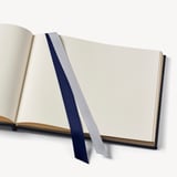 A4 Classic Leather Guest Book Navy Pebble