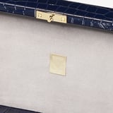 Medium Heirloom Jewellery Box Deep Shine Navy Small Croc
