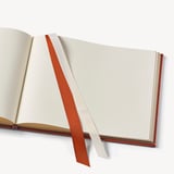 A4 Classic Leather Guest Book Marmalade Pebble