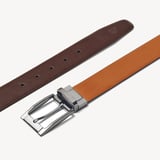 Men's Reversible Belt Smooth Brown & Smooth Tan