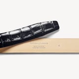 Classic Men's Belt Deep Shine Black Croc