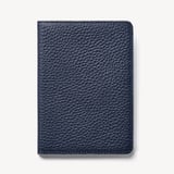 Passport Cover with Card Slots Navy Pebble