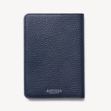 Passport Cover with Card Slots Navy Pebble