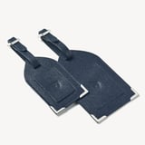 Set of 2 Luggage Tags  Navy Saffiano