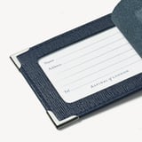 Set of 2 Luggage Tags  Navy Saffiano