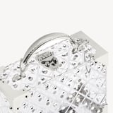 Crystal Trunk Transparent Acrylic with Silver Crystals