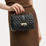 Lottie Black Quilted Kaviar