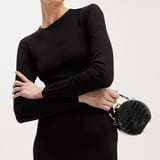 Micro Hat Box Black Patent Croc