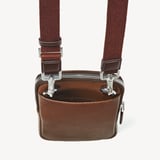 Reporter Crossbody Phone Bag Tobacco Pebble