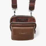Reporter Crossbody Phone Bag Tobacco Pebble