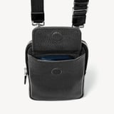 Reporter Crossbody Phone Bag Black Pebble