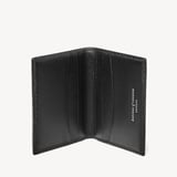 Double Fold Credit Card Holder Black Pebble