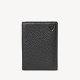 Double Fold Credit Card Holder Black Pebble