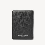 Double Fold Credit Card Holder Black Pebble