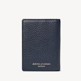 Double Fold Credit Card Holder Navy Pebble