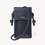 Ella Crossbody Phone Pouch Navy Pebble