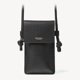 Ella Crossbody Phone Pouch Black Pebble