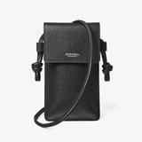 Ella Crossbody Phone Pouch Black Pebble