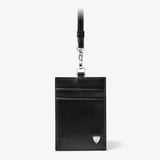 Lanyard ID & Card Holder Smooth Black