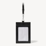Lanyard ID & Card Holder Smooth Black
