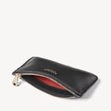 Ella Card & Coin Holder Black Pebble