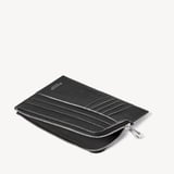 Zipped Travel Wallet Black Pebble
