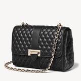 Large Lottie Black Quilted Nappa