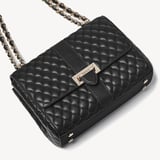 Large Lottie Black Quilted Nappa
