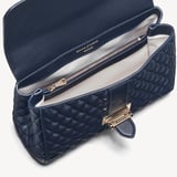 Large Lottie Navy Quilted Nappa