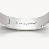 Bee Bangle Black Enamel & Palladium Silver Plated
