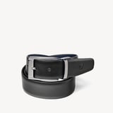 Men's Reversible Belt Smooth Black & Smooth Navy