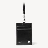 Lanyard ID & Card Holder Smooth Black
