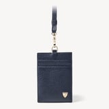 Lanyard ID & Card Holder Navy Pebble