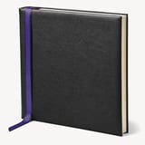 14-inch Leather Photo Album Black Pebble