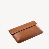 Leather Laptop Case Tan Pebble